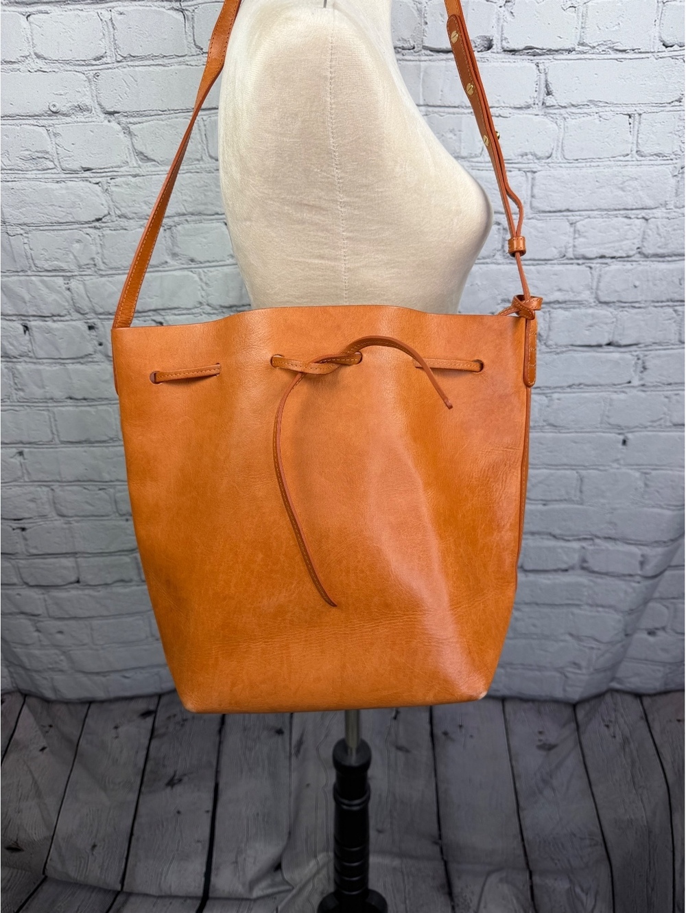 Mansur Gavriel made in Italy Leather Bucket Bag